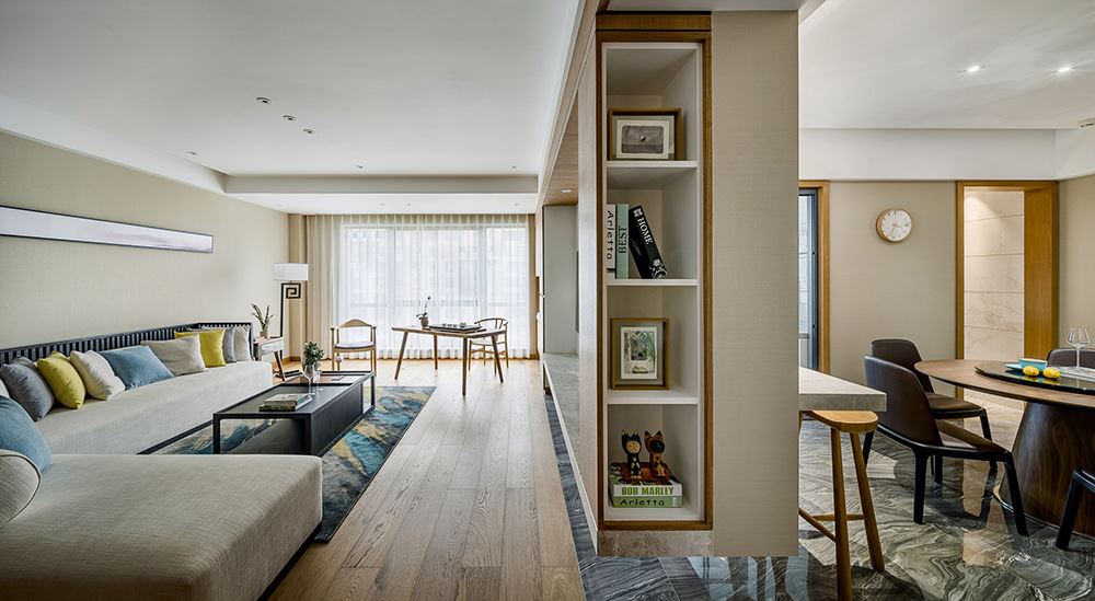 佛山市佛奧灣現代簡約風格三居室裝修案例