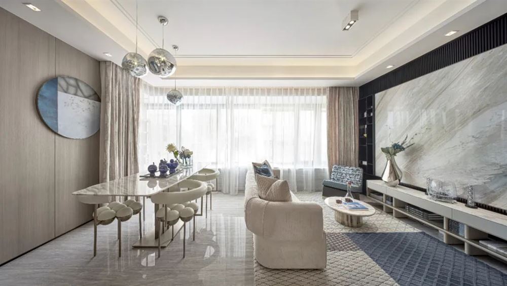 佛山市高明碧桂園&middot;花城薈現(xiàn)代簡約風格四居室裝修案例