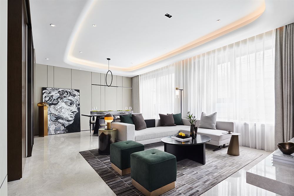 佛山市高明鈞明城現代簡約風格別墅裝修案例