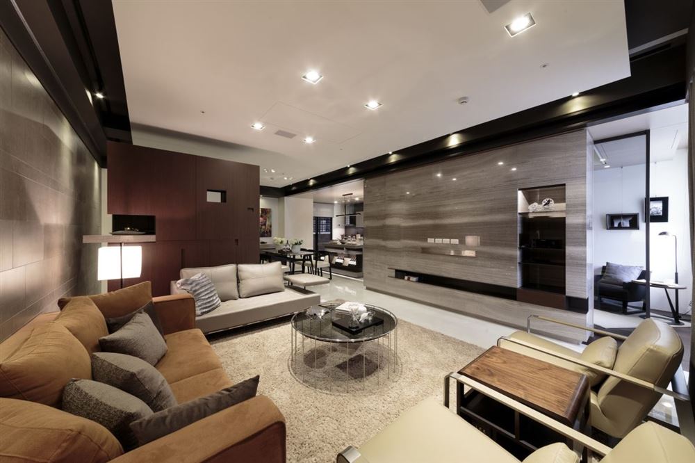 廣州市富力天朗明居輕奢風格四居室裝修案例