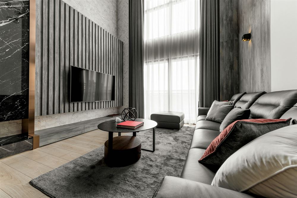 佛山市高明鈞明城輕奢風格復式裝修案例