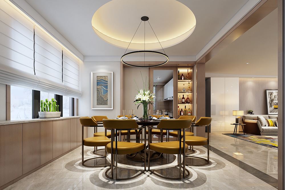 佛山市綠地熙江廣場輕奢風格別墅裝修案例