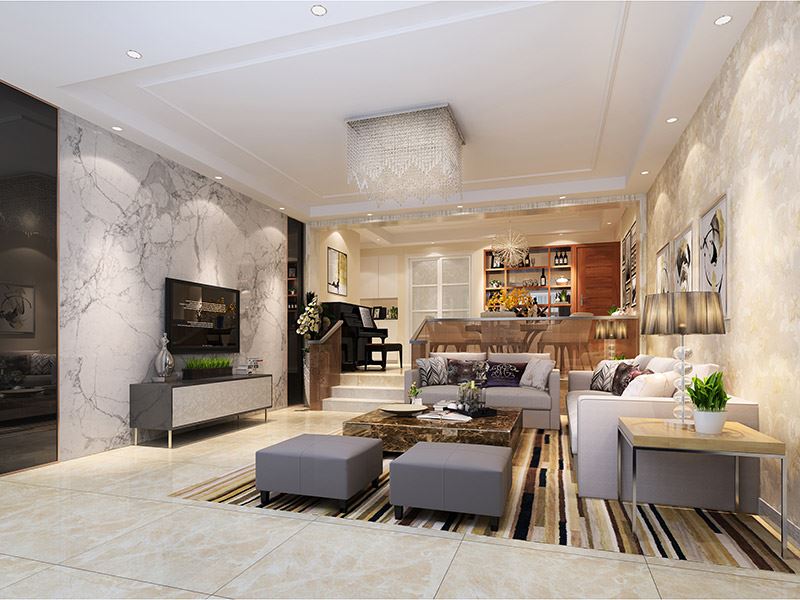 佛山市高明碧桂園&middot;花城薈現(xiàn)代簡約風格復式裝修案例