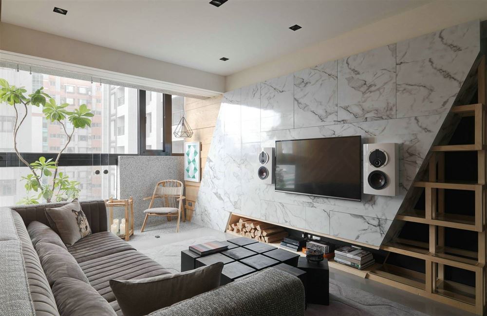 湛江市方圓云山詩意現代簡約風格三居室裝修案例