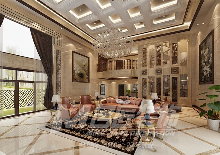 佛山市萬科中駿金域西江歐式風(fēng)格四居室裝修案例