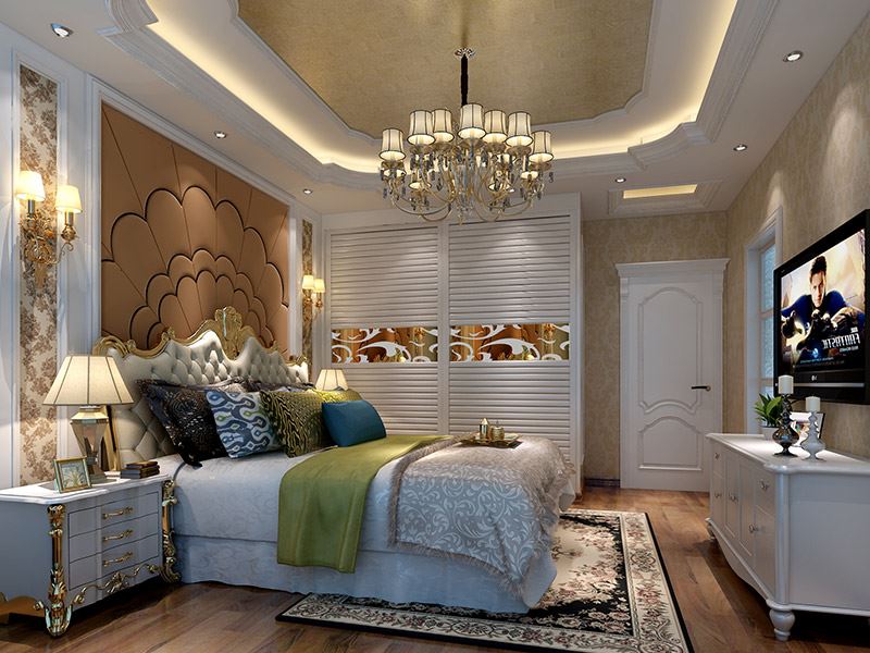 佛山市招商依云國際歐式風格四居室裝修案例