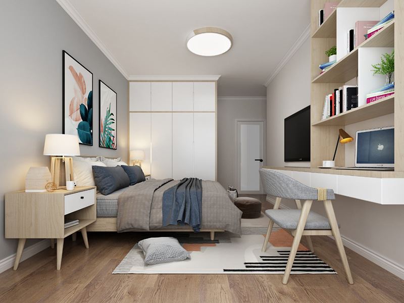 佛山市翡翠西江現代簡約風格三居室裝修案例