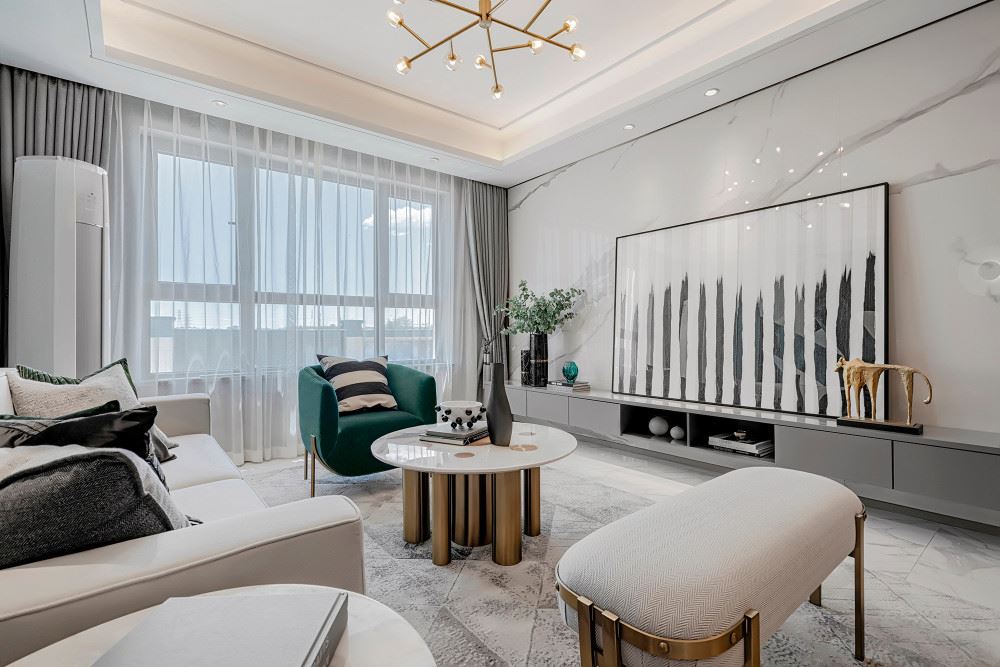 佛山市保利玥府北歐風格三居室裝修案例