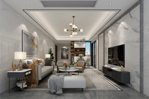 惠州市尚城世家現(xiàn)代簡(jiǎn)約風(fēng)格三居室裝修案例