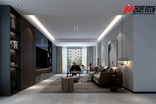 臺州市濱海苑現代簡約風格三居室裝修案例